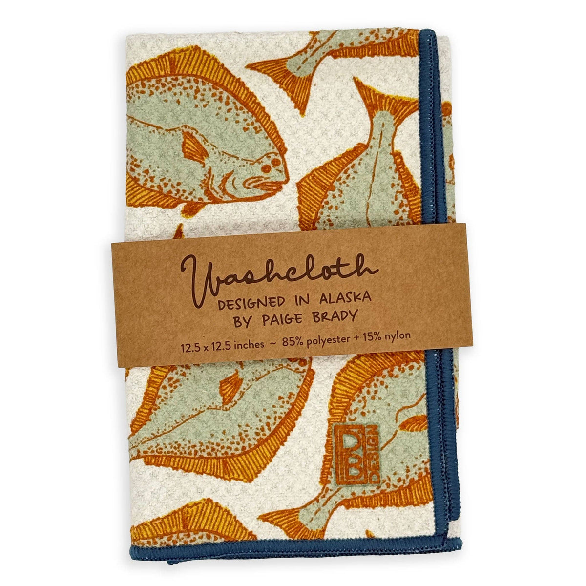 Retro Halibut washcloth
