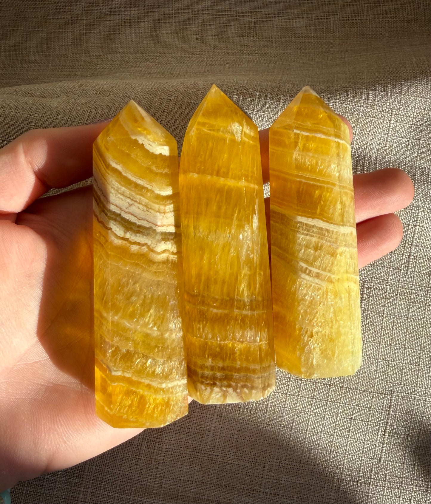 Honey Calcite Crystals