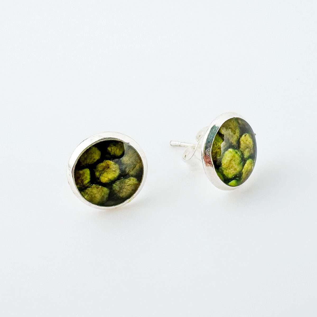 Salmon Skin Small Studs