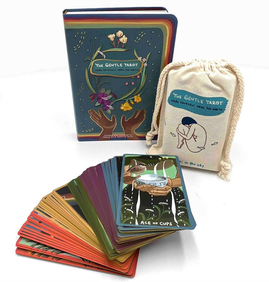 The Gentle Tarot Guidebook/Deck/Pouch/Reading Cloth Bundle