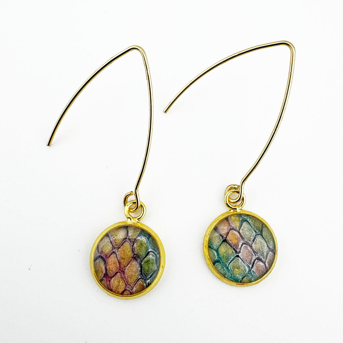 Fish Skin Drop earrings
