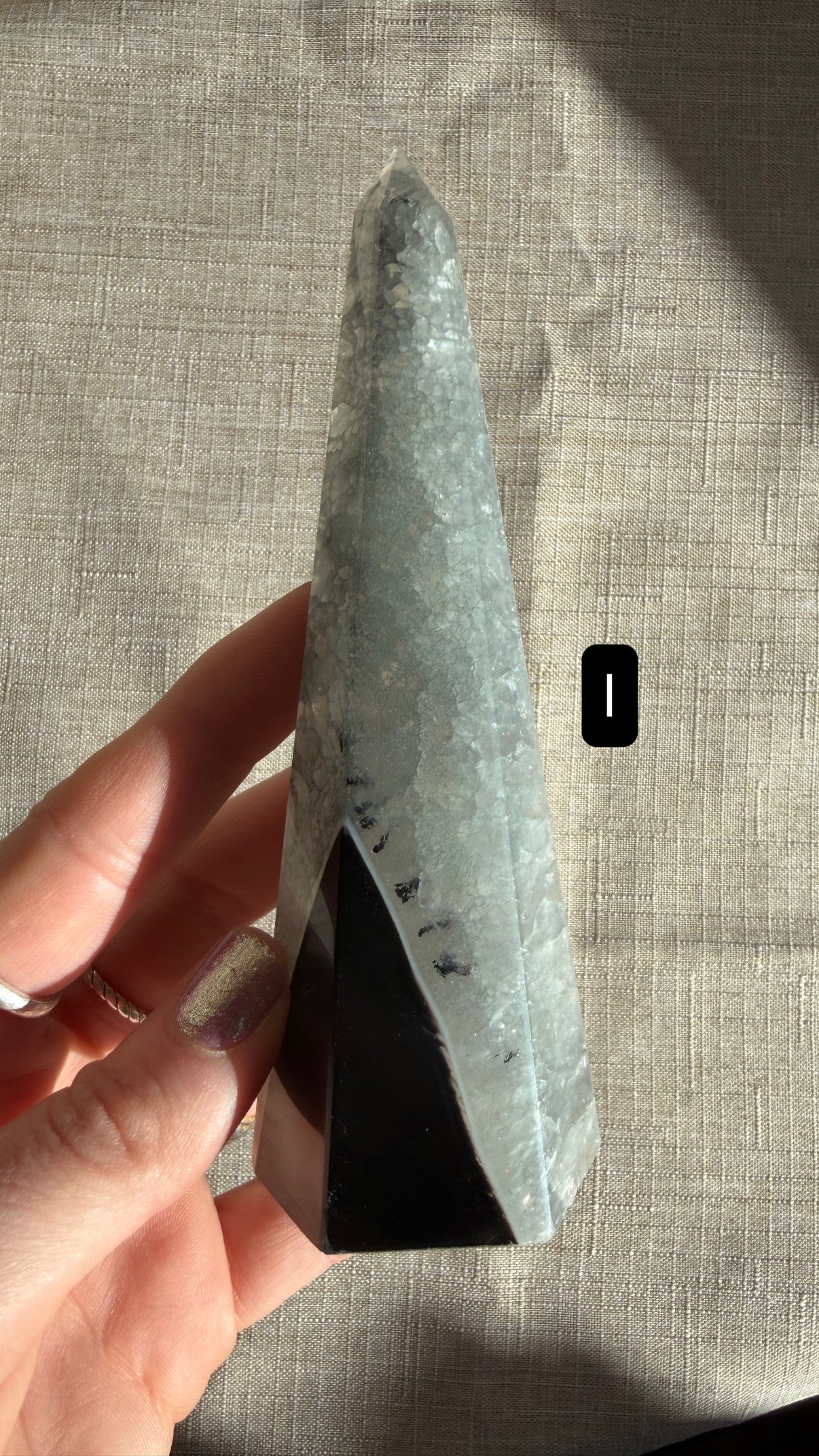 Black Banded Agate Obelisk Crystals