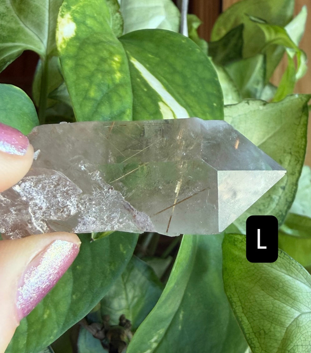 Gold Rutile Quartz Crystals