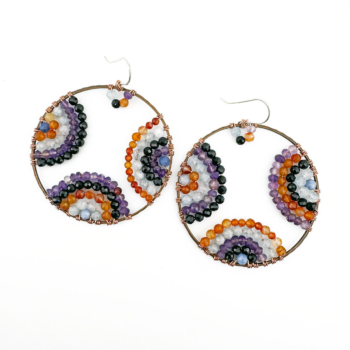 Sparkle Party Copper Hoop earrings