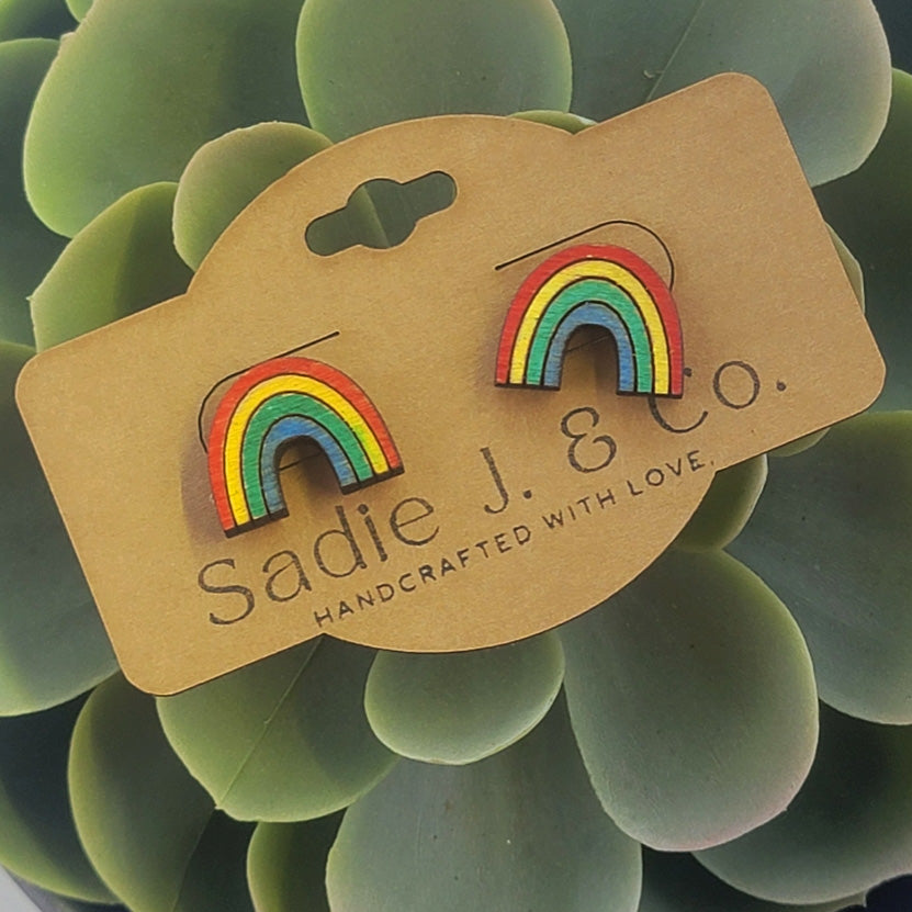 Rainbow studs