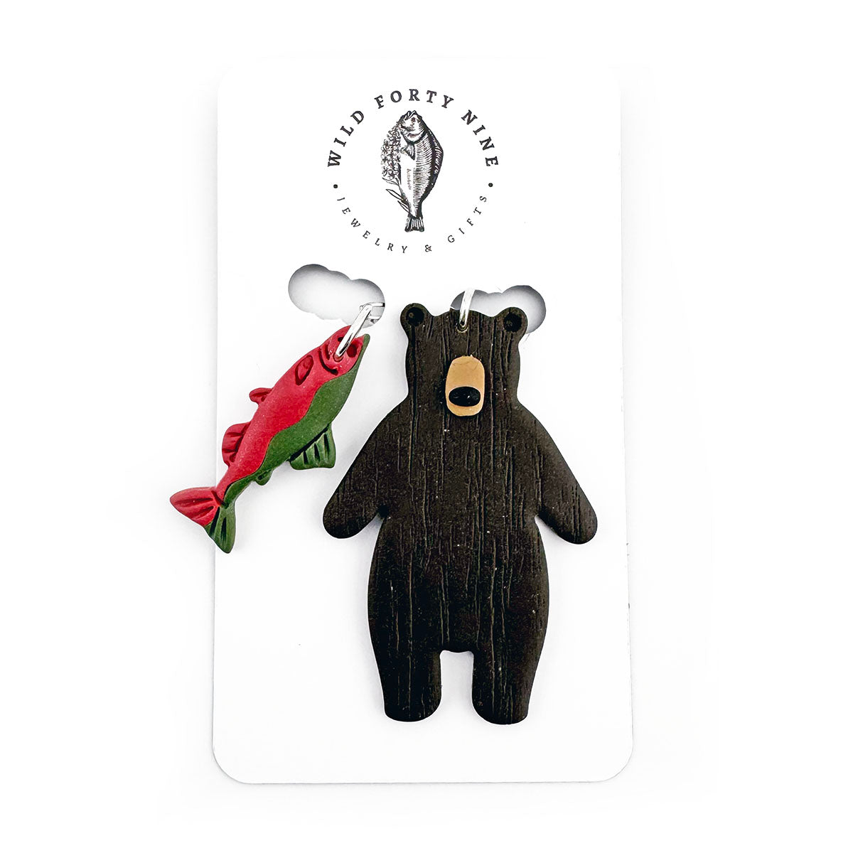 Bear & Salmon bookmark