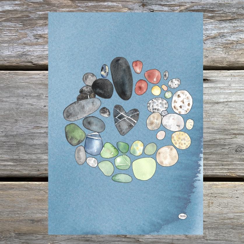 Beach Rocks Sketch Journal