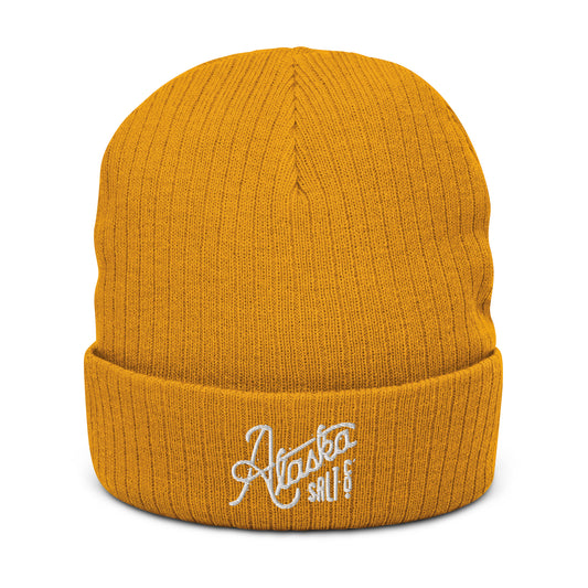 *Ribbed Knit Logo beanie
