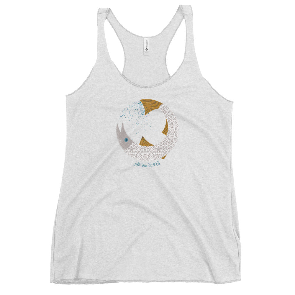 Salty Salmon racerback tank