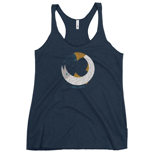 Salty Salmon racerback tank