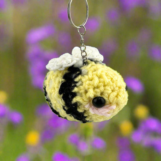 Crochet Bumblebee Keychain