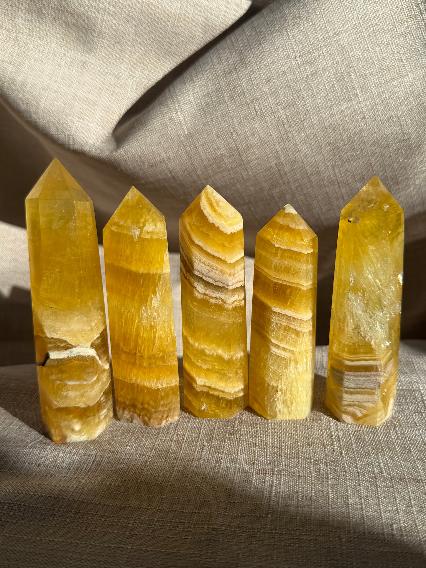 Honey Calcite Crystals