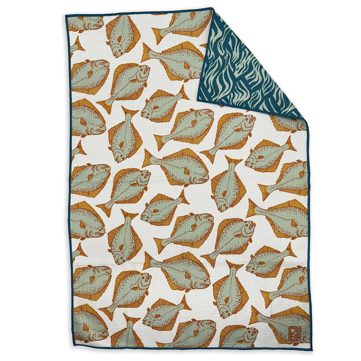 Retro Halibut towel