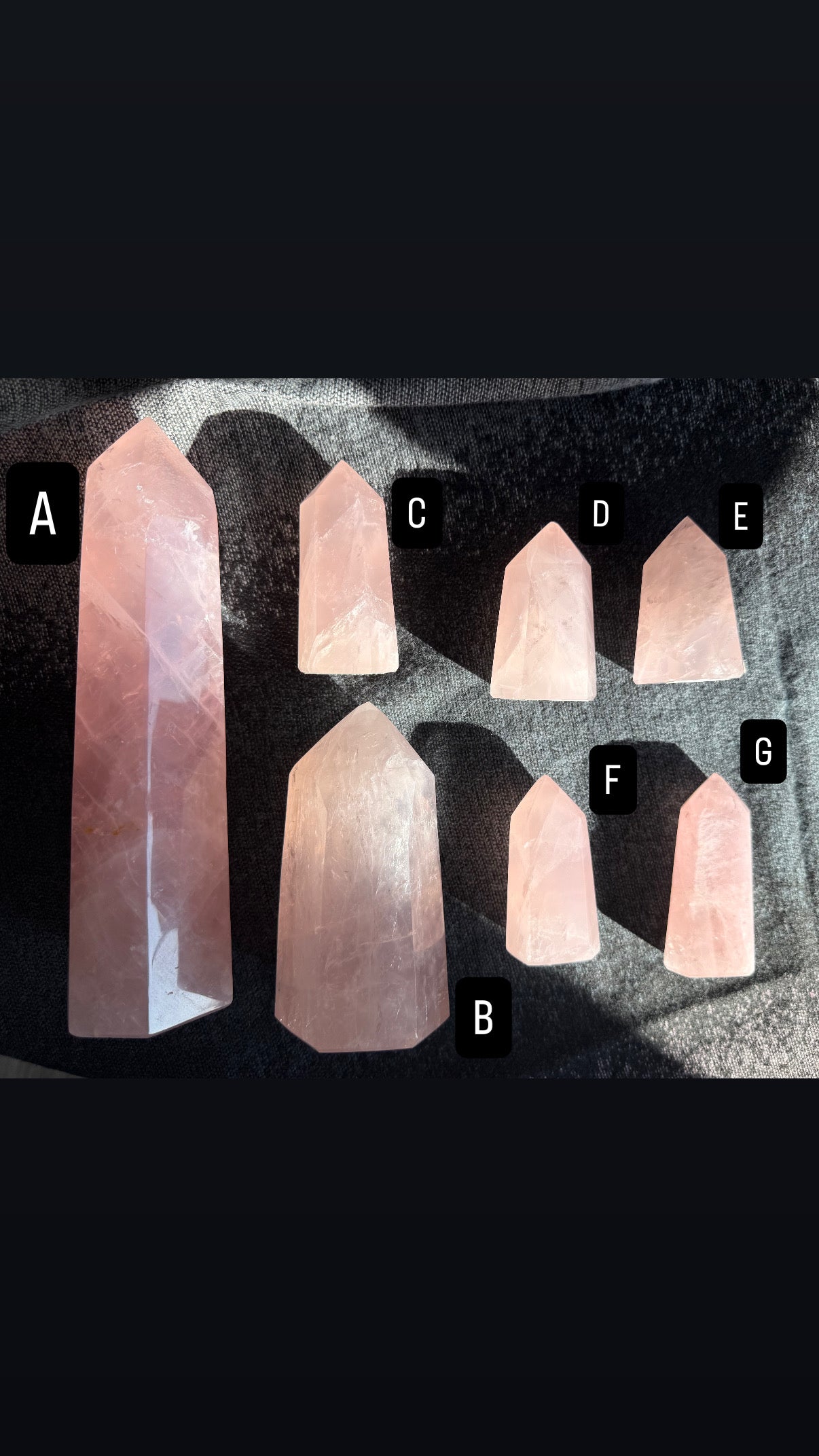 Rose Quartz Crystals