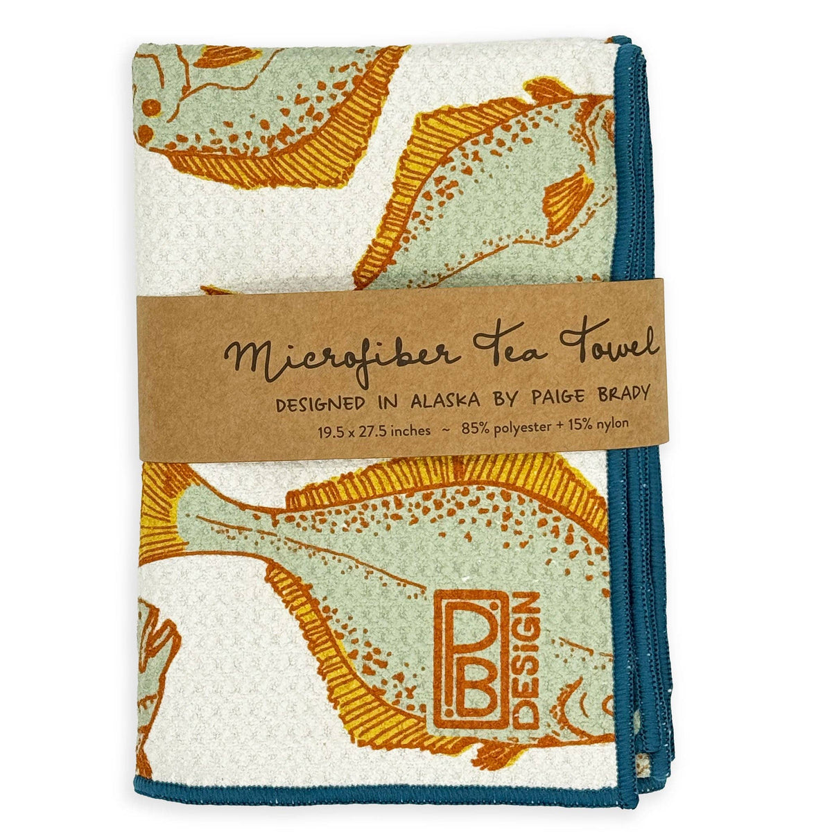 Retro Halibut towel