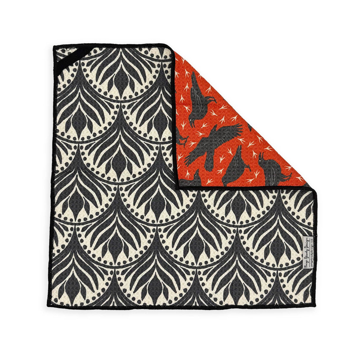 Raven washcloth