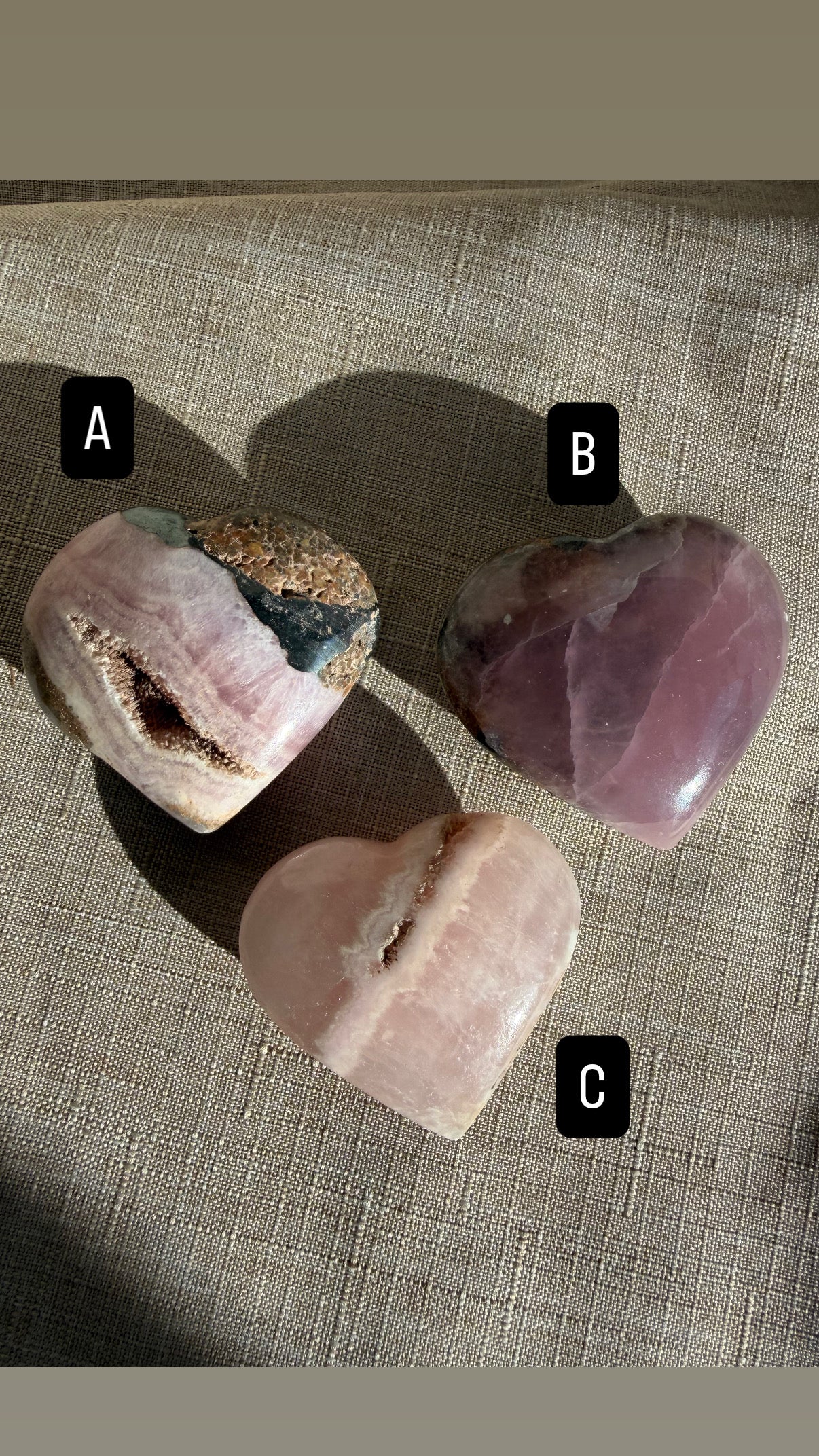 Pink Aragonite Crystals