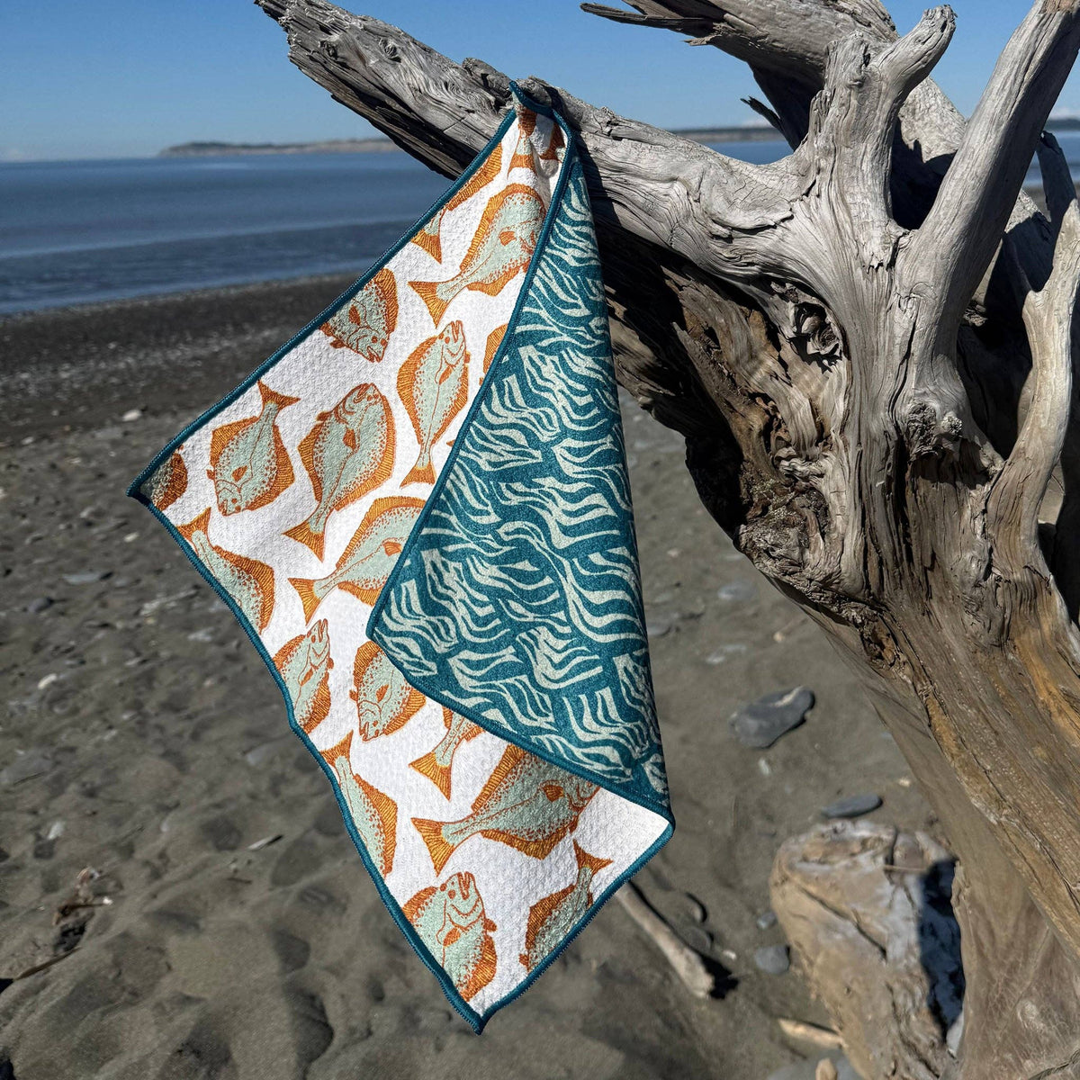 Retro Halibut washcloth