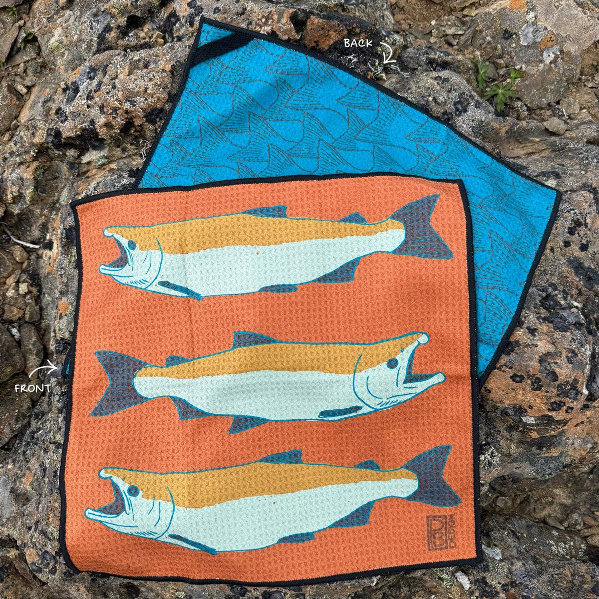 Rust Salmon washcloth