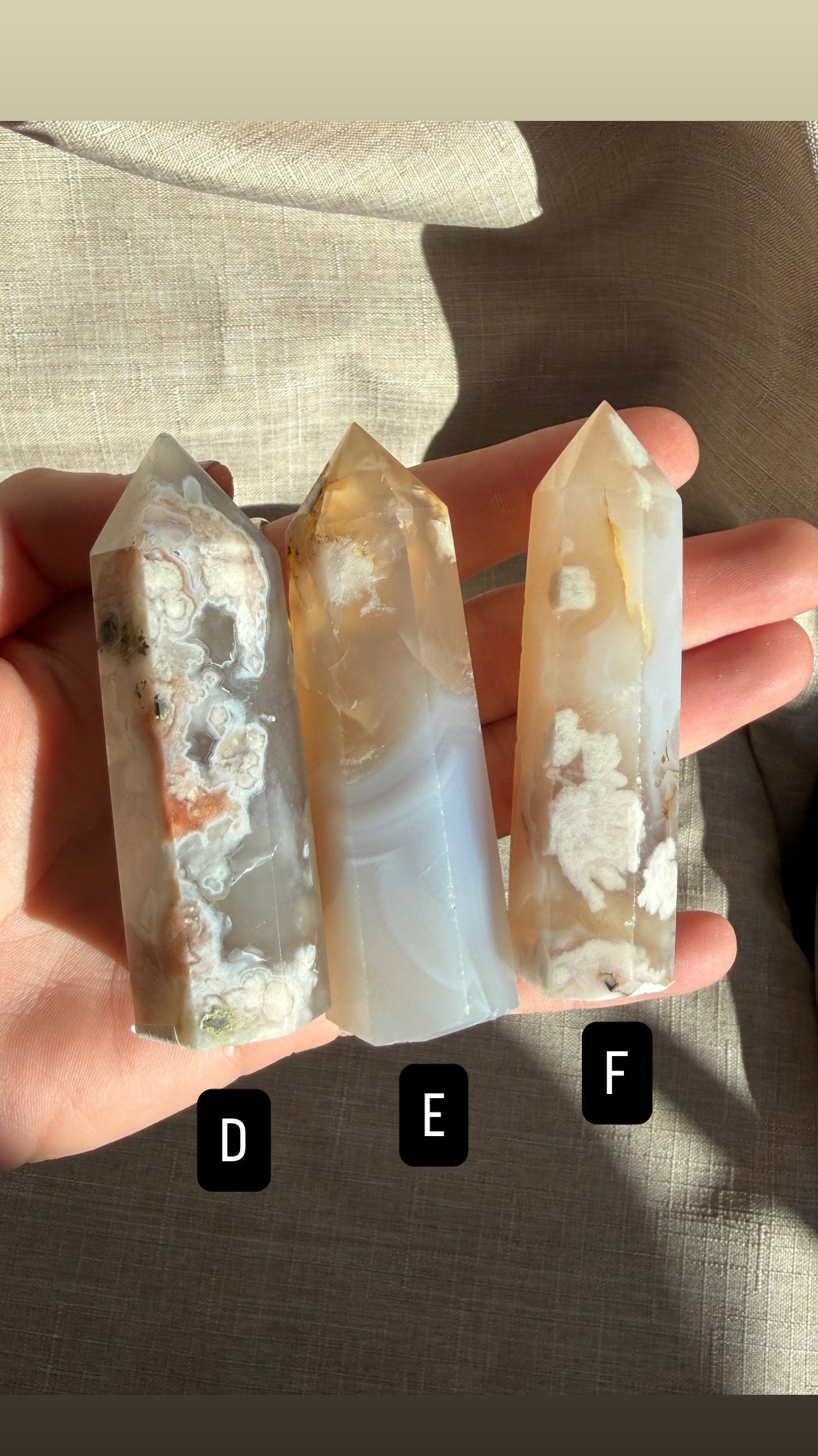 Flower Agate Crystals