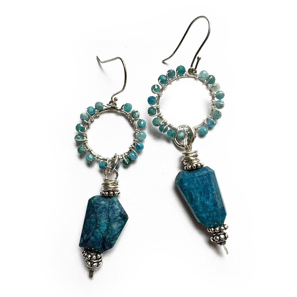 Apatite & Sterling Silver Earrings