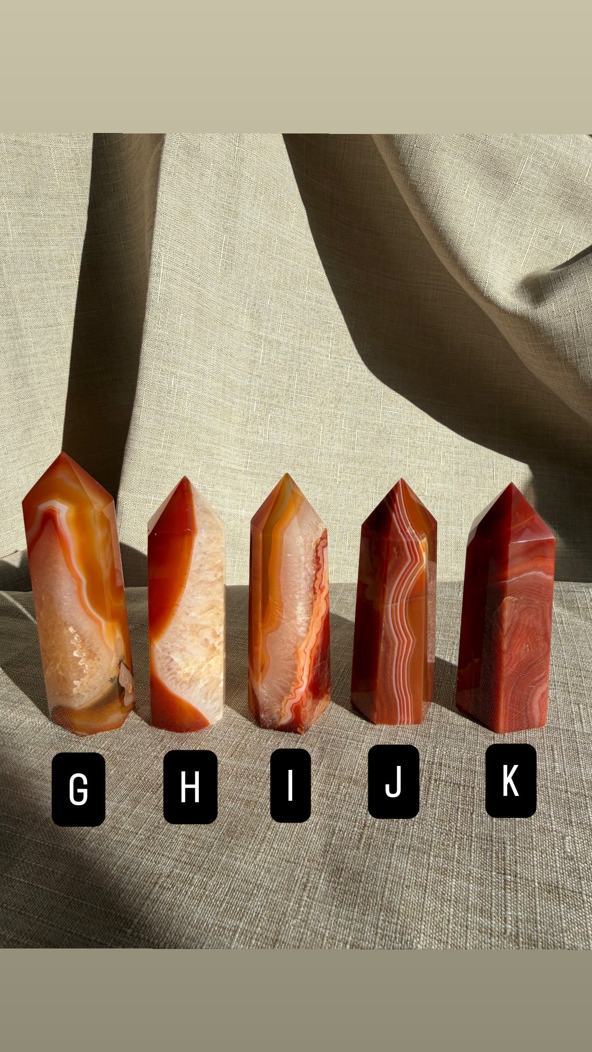 Carnelian Crystals