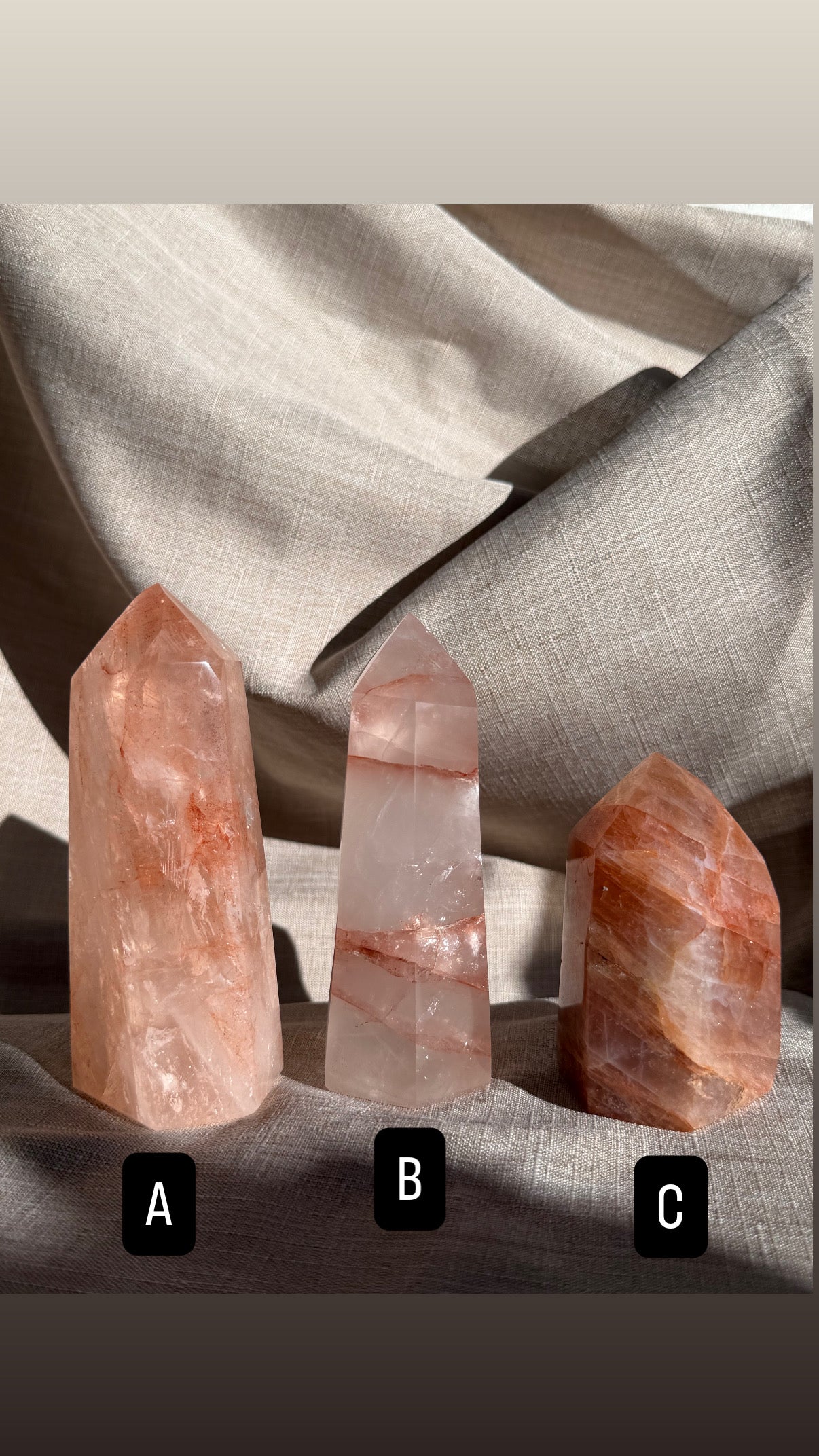 Fire Quartz Crystals
