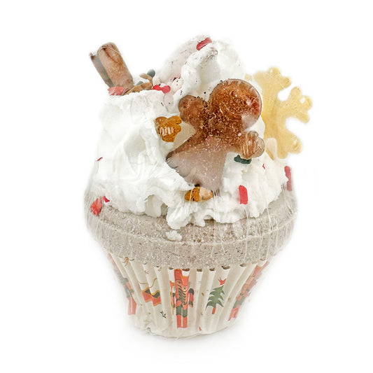 Gingerbread Cupcake bath bomb
