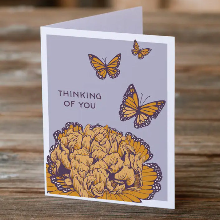 'Thinking of You' Butterflies card