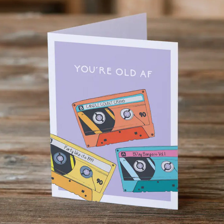 'Old AF' Birthday card