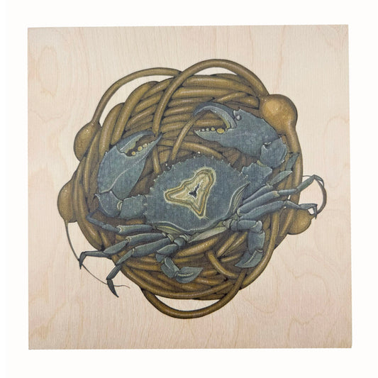Salt & Stone II Wood Block print