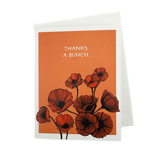 'Thanks a Bunch' Poppies card