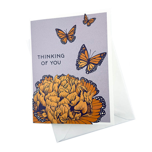 'Thinking of You' Butterflies card