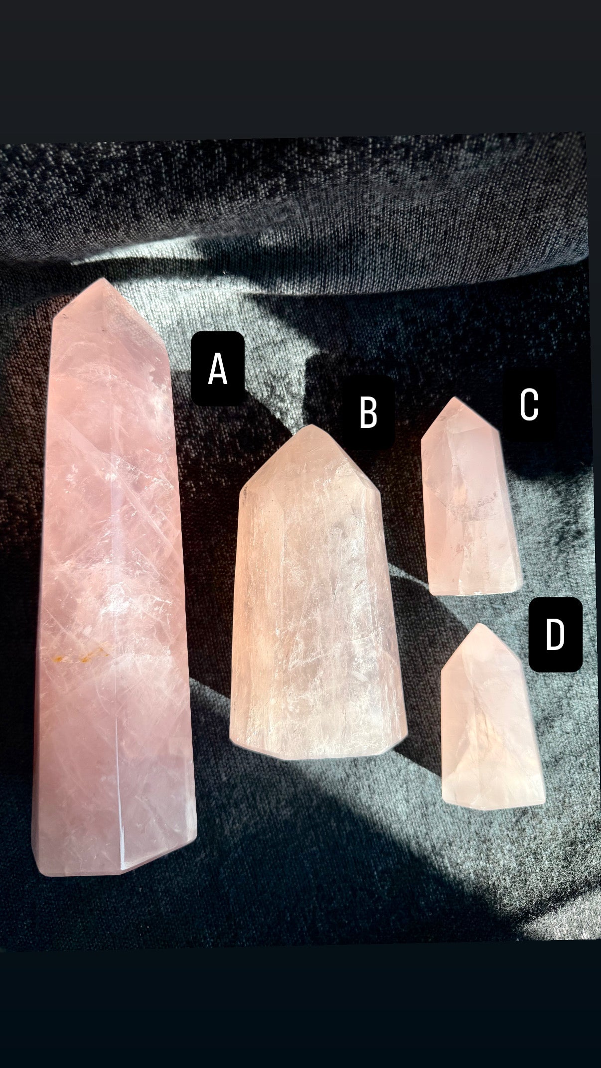 Rose Quartz Crystals