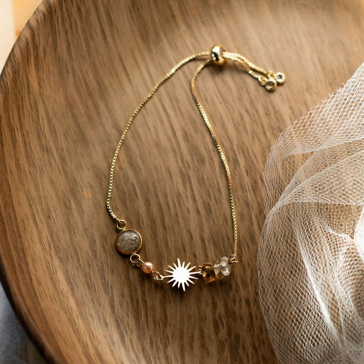 Charmed Salmon Skin bracelet