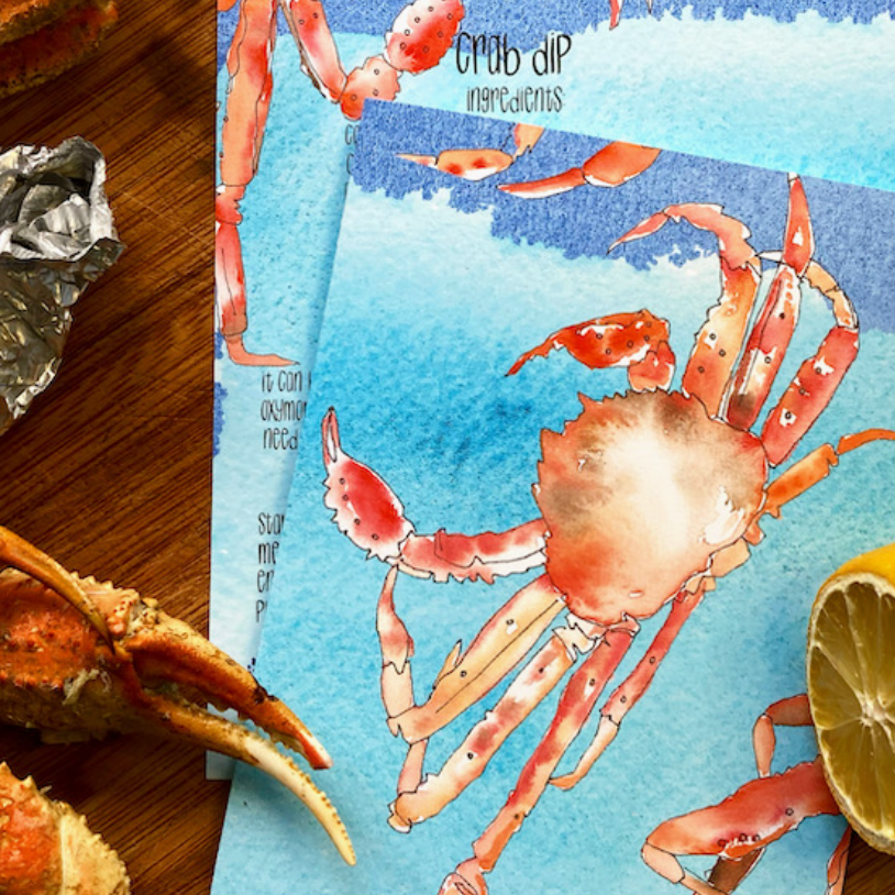 Crab Dip Recipe card