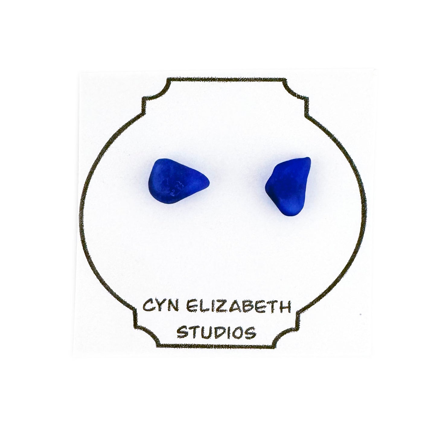 Sea Glass stud earrings