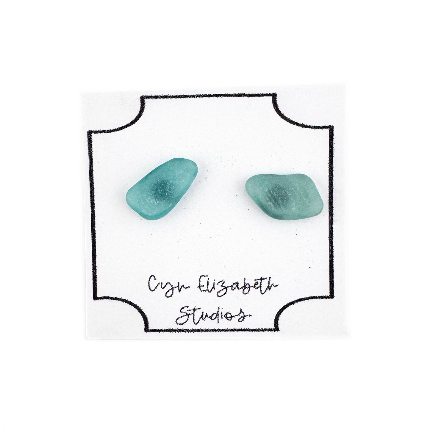 Sea Glass stud earrings