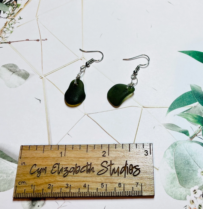 Sea Glass dangle earrings