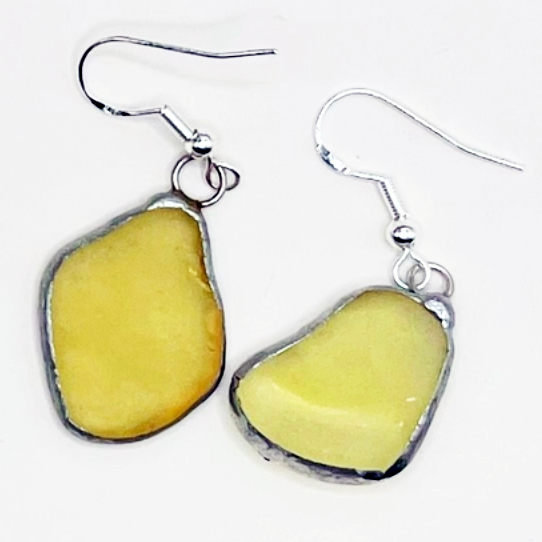 Sea Glass dangle earrings