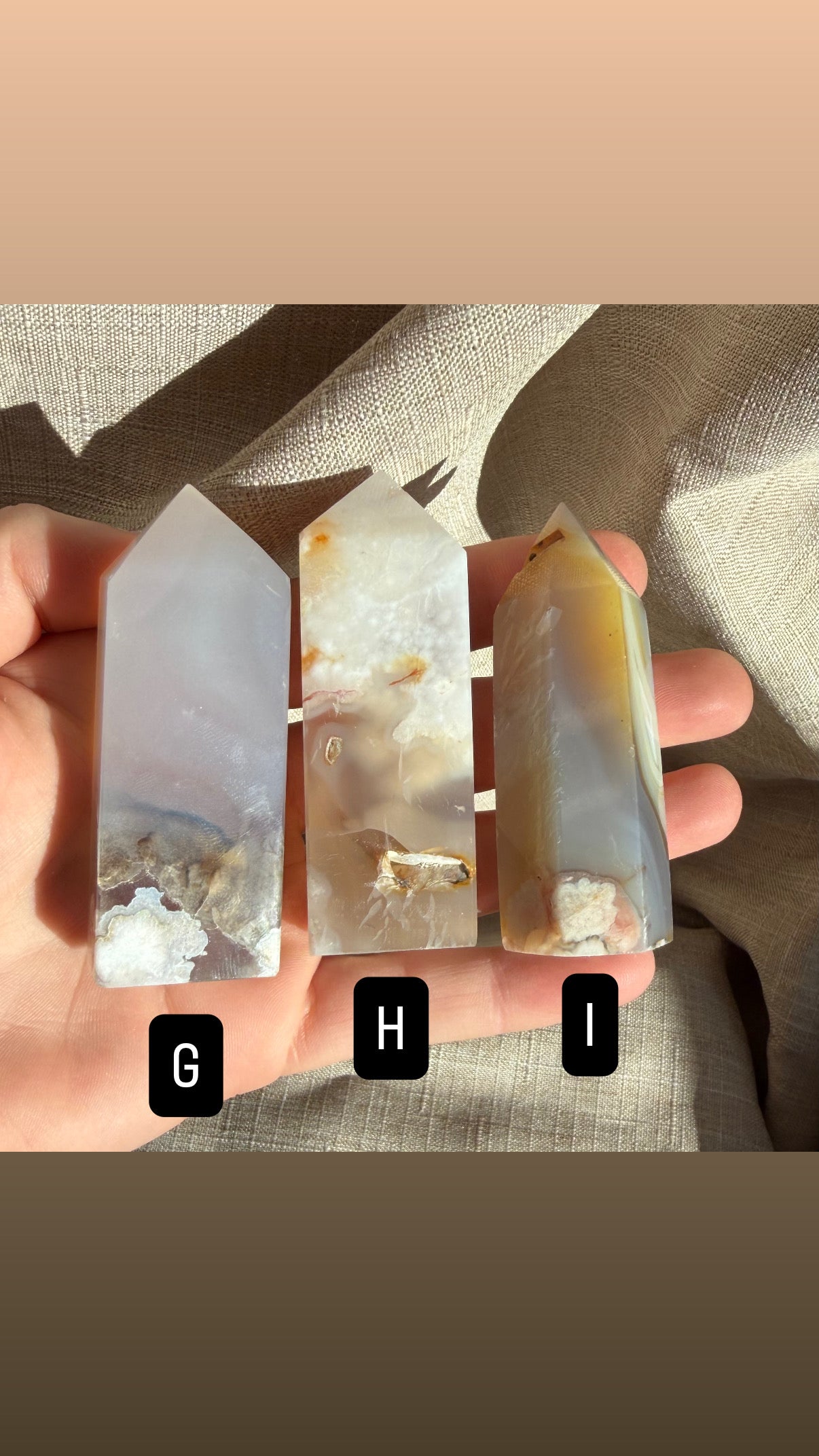Flower Agate Crystals