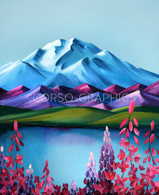 Denali Fireweed prints