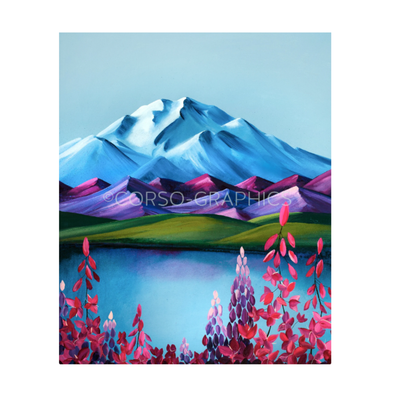 Denali Fireweed prints