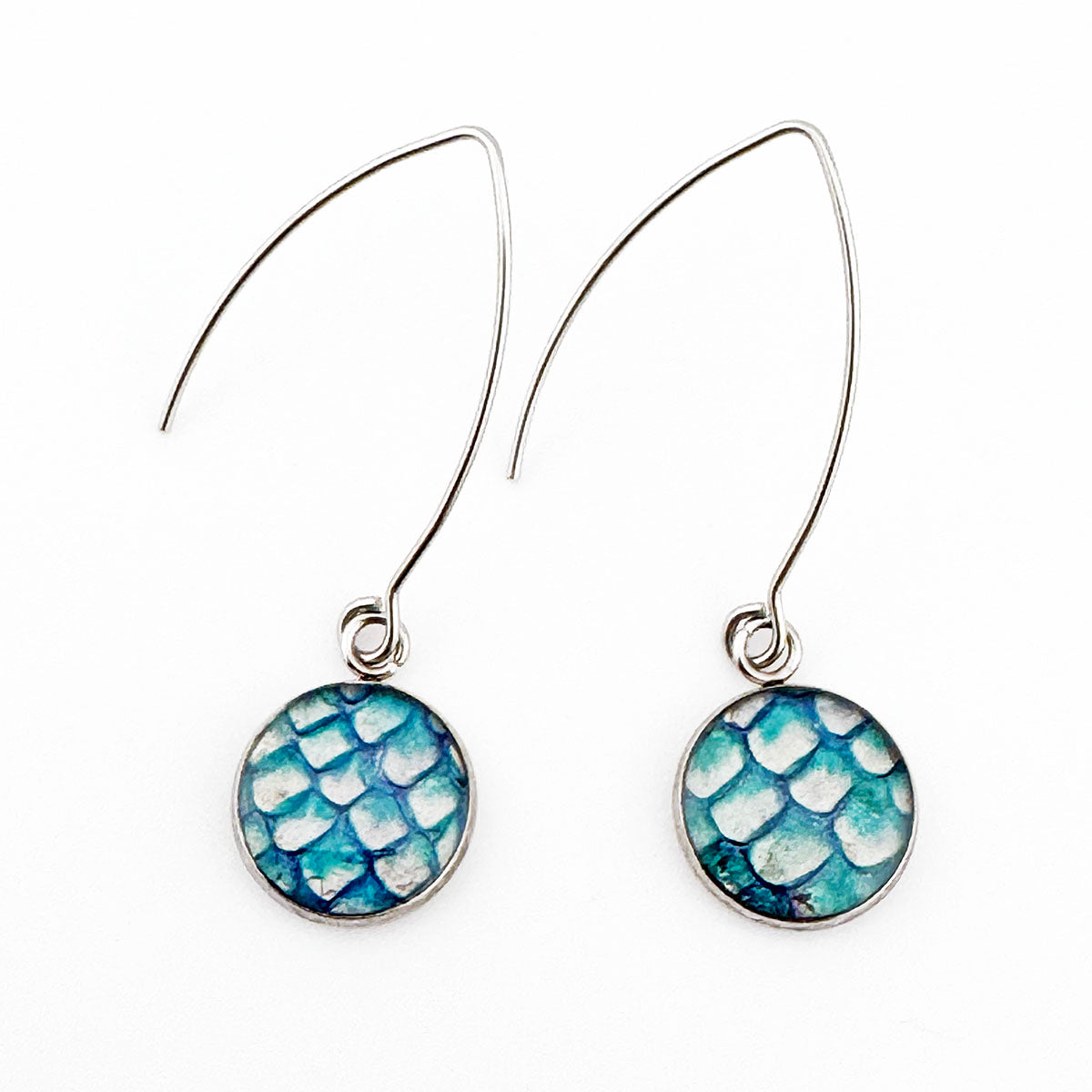 Fish Skin Drop earrings