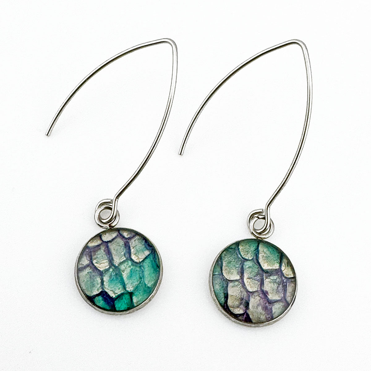 Fish Skin Drop earrings