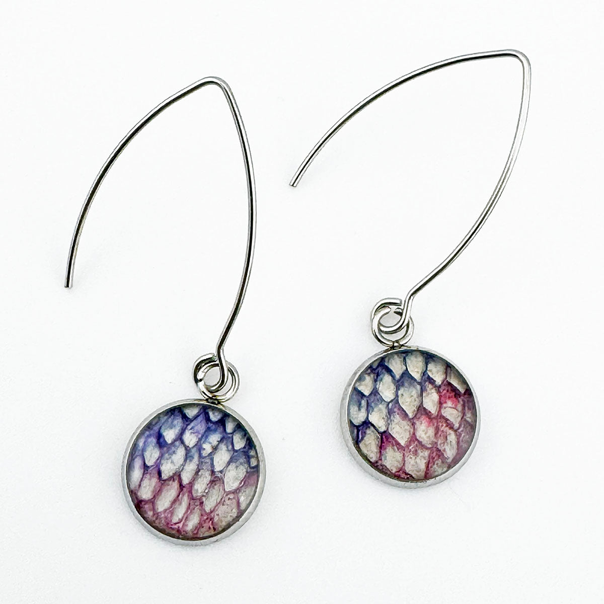 Fish Skin Drop earrings
