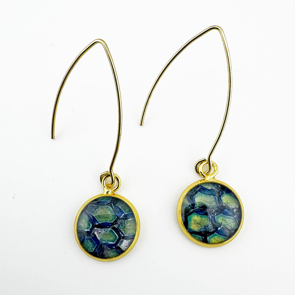 Fish Skin Drop earrings