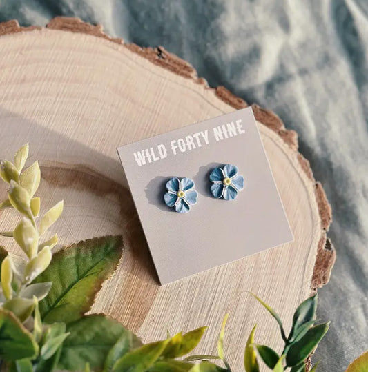 Forget-Me-Not Clay studs