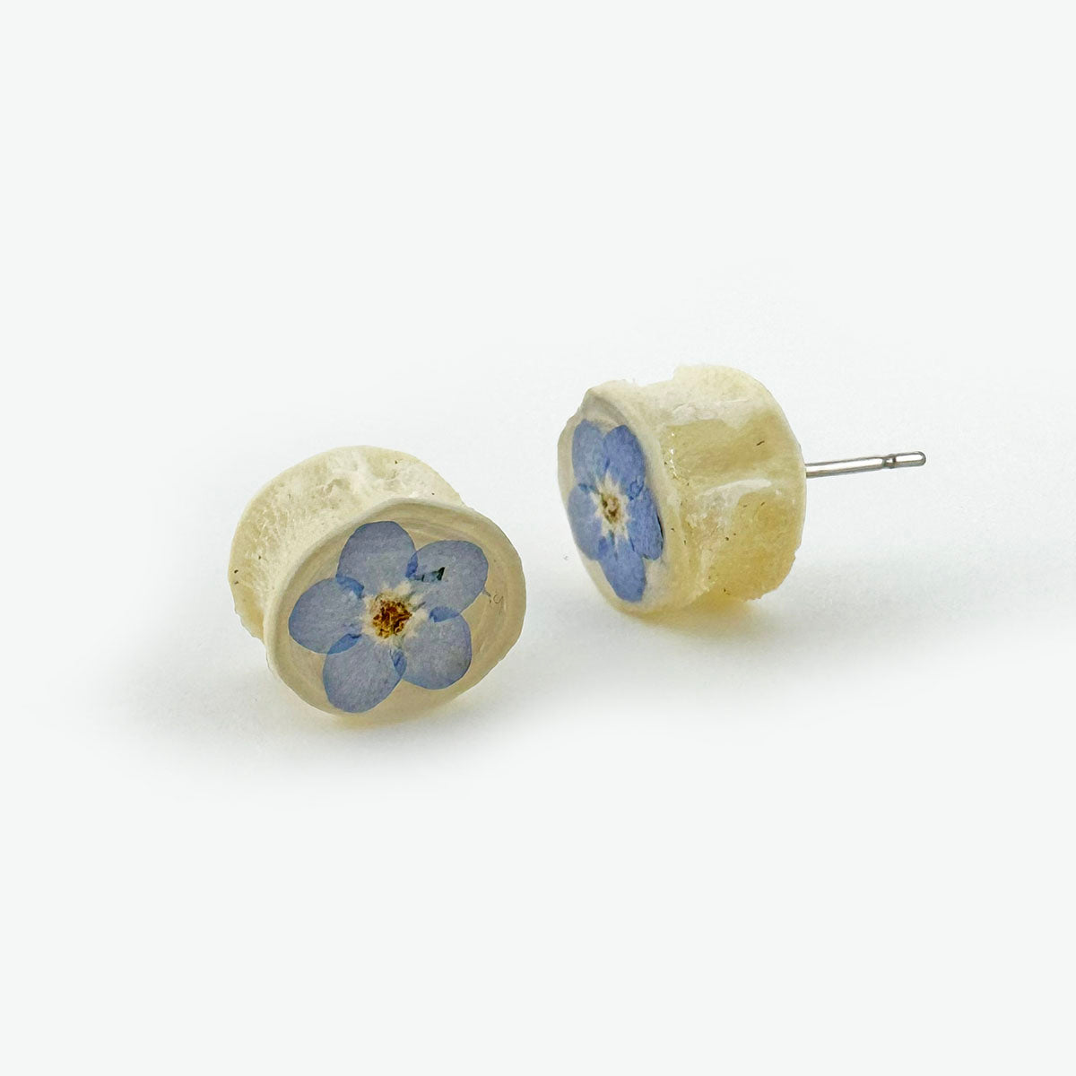 Fish Bone Forget-Me-Not studs