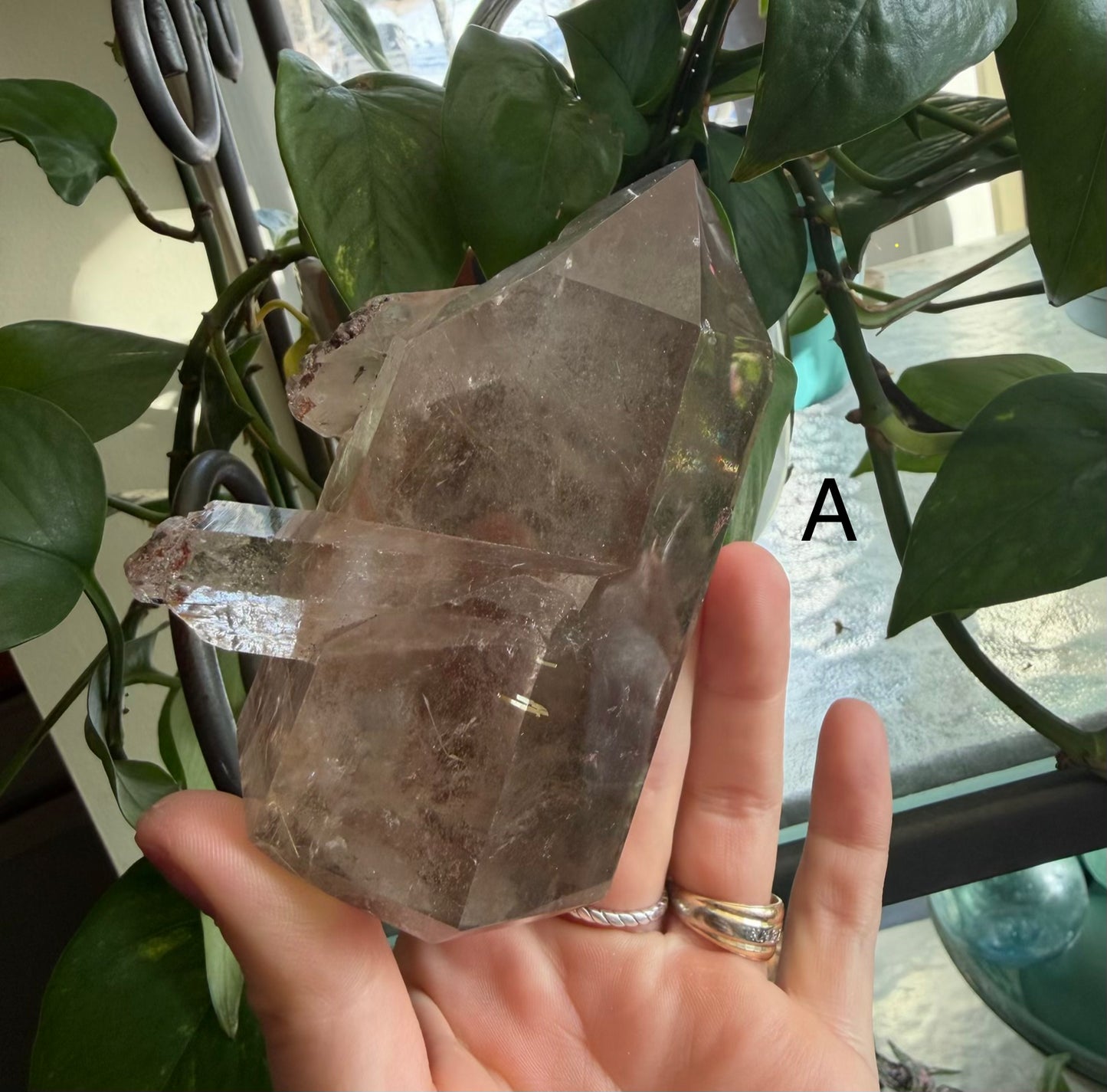 Gold Rutile Quartz Crystals